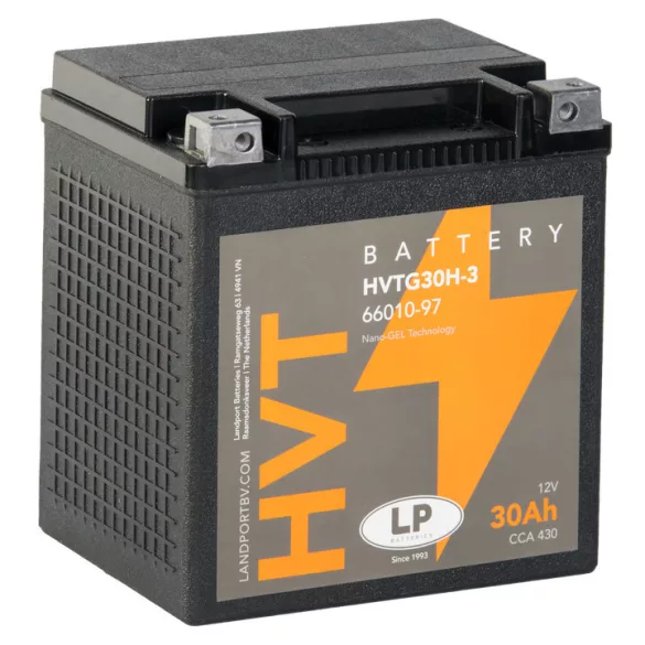 Landport HVT HVTG30H-3 12V 30Ah 430A Jobb+ Motor Akkumulátor