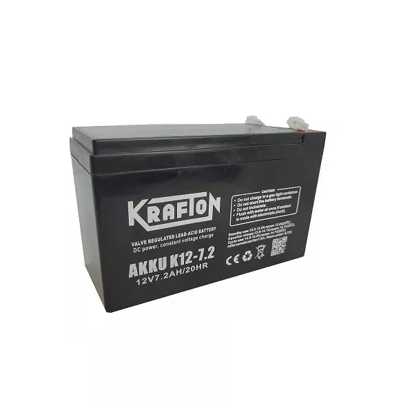 Krafton 12V 7,2Ah szünetmentes riasztó akkumulátor (K12-7.2)