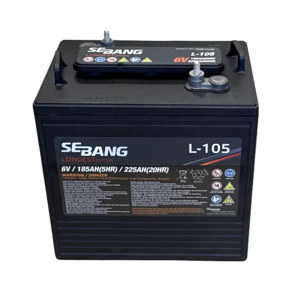 Sebang Longest 6V 225Ah munka akkumulátor L-105