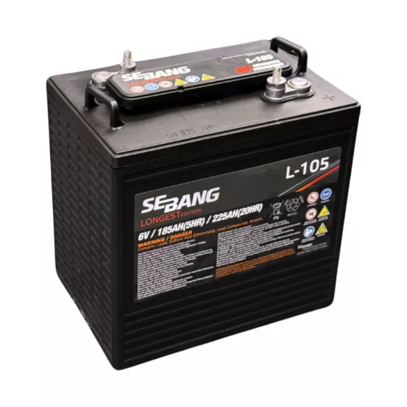 Sebang Longest 6V 225Ah munka akkumulátor L-105