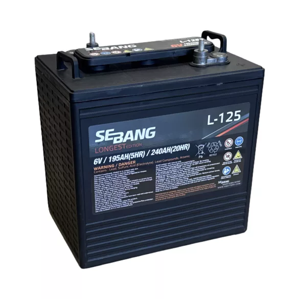 Sebang Longest 6V 240Ah munka akkumulátor L-125