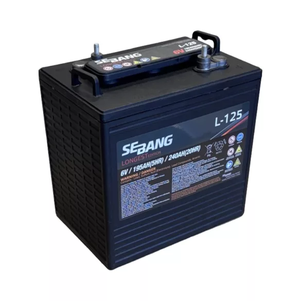 Sebang Longest 6V 240Ah munka akkumulátor L-125
