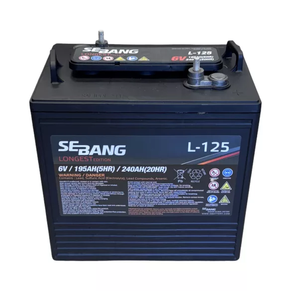 Sebang Longest 6V 240Ah munka akkumulátor L-125