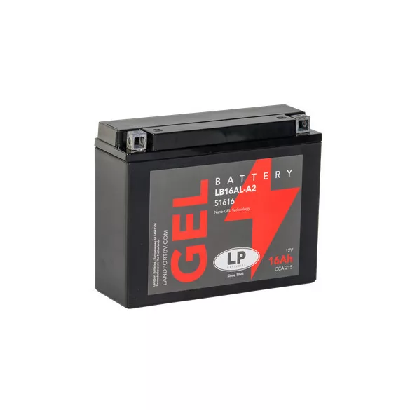 Landport GEL LB16AL-A2 12V 16Ah 215A zselés motor akkumulátor (YB16AL-A2)