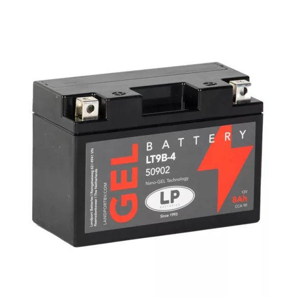 Landport GEL LT9B-4 12V 8Ah 90A Bal+ motor akkumulátor