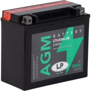 Landport AGM LTX20HL-BS 12V 18Ah 310A Jobb+ motor akkumulátor (YTX20L-BS, YTX20-3)