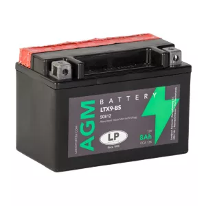 Landport AGM LTX9-BS 12V 8Ah 135A Bal+ motor akkumulátor (YTX9-BS)