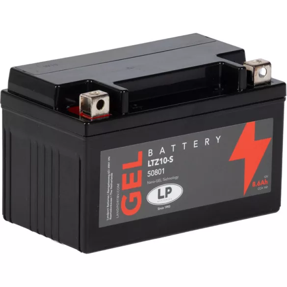 Landport GEL LTZ10-S 12V 8,6Ah 160A Bal+ motor akkumulátor