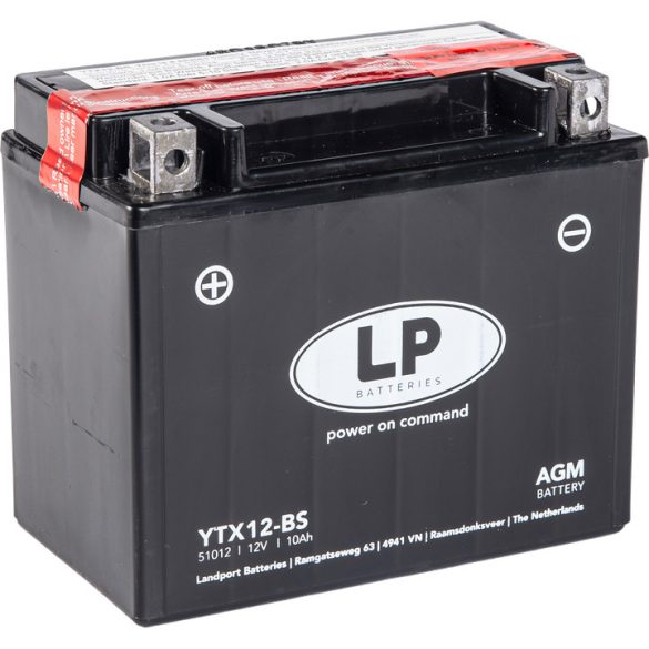 Landport YTX12-BS motor akkumulátor
