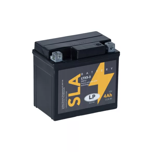 Landport SLA LTX5-3 12V 4Ah 80A Jobb+ motor akkumulátor
