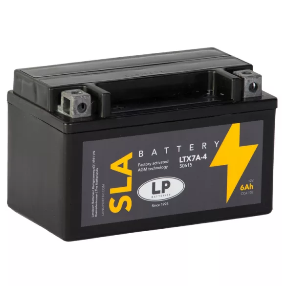 Landport SLA LTX7A-4 12V 6Ah 105A Bal+ motor akkumulátor