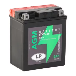 Landport AGM LTX7L-BS 12V 6Ah 100A Jobb+ motor akkumulátor