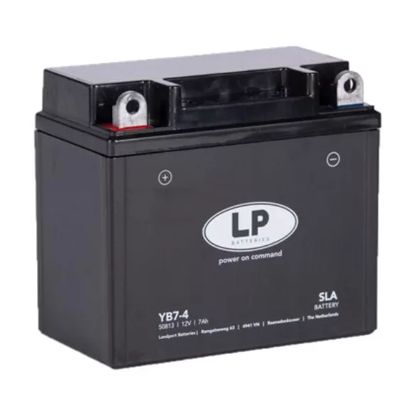Landport SLA YB7-4 (YB7-A) 12V 7Ah gondozásmentes AGM (zselés) motor akkumulátor