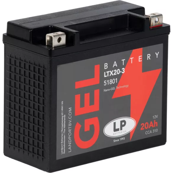 Landport GEL LTX20-3 12V 20Ah 310A motor akkumulátor (YTX20L-BS, YTX20-3)