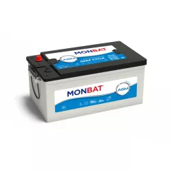  Monbat AGM Deep Cycle 12V 220Ah munka akkumulátor (zárt, gondozásmentes)