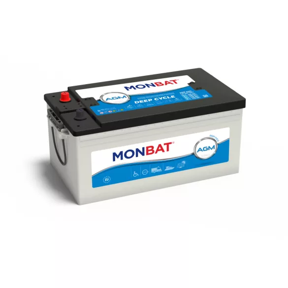Monbat AGM Dual Purpose / Deep Cycle 12V 220Ah munka akkumulátor (AGM 220 C)