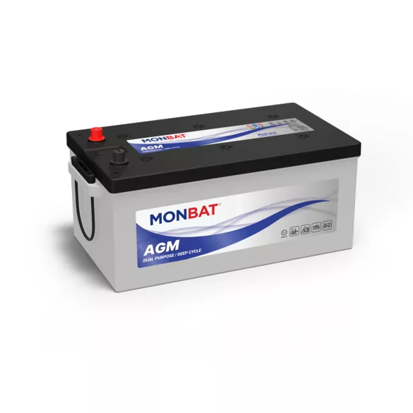 Monbat AGM Dual Purpose / Deep Cycle 12V 220Ah munka akkumulátor (AGM 220 C)