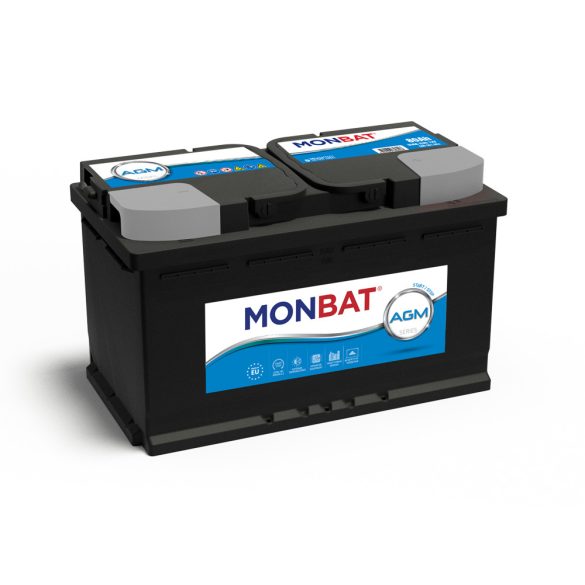 Monbat AGM Start Stop 12V 80Ah 840A Jobb+ Akkumulátor