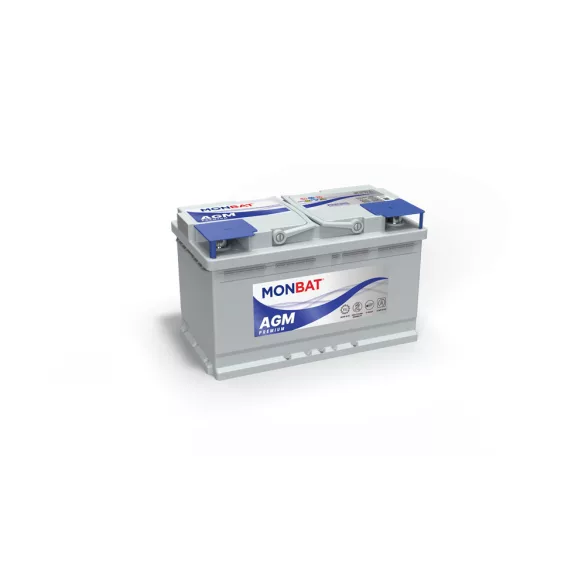 Monbat AGM Premium Start Stop 12V 80Ah 860A Jobb+ Akkumulátor