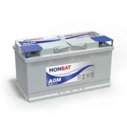  Monbat AGM Premium Start Stop 12V 95Ah 880A Jobb+ Akkumulátor