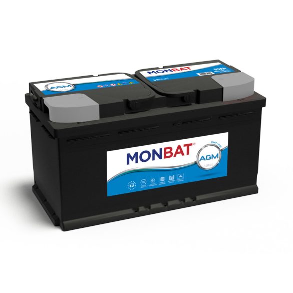 Monbat AGM Start Stop 12V 95Ah 860A Jobb+ Akkumulátor ( SAE 900A ) 