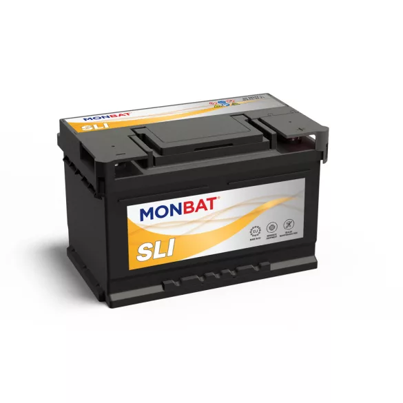 Monbat SLI 12V 75Ah 700A Jobb+ Akkumulátor