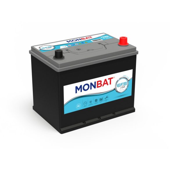 Monbat EFB Start Stop Asia 12V 72Ah 680A Jobb+ Akkumulátor (Japán)