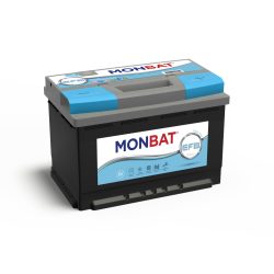   Monbat EFB Start Stop 12V 65Ah 680A Jobb+ Akkumulátor (alacsony)