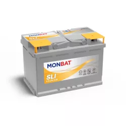 Monbat SLI Premium 12V 80Ah 780A Jobb+ Akkumulátor