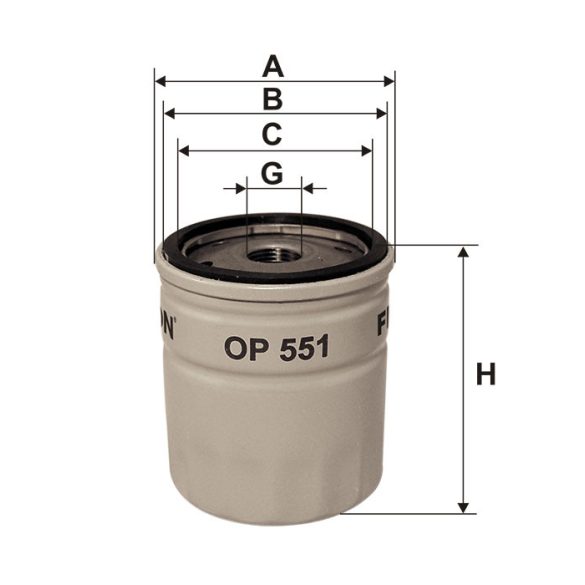 OP551 olajszűrő