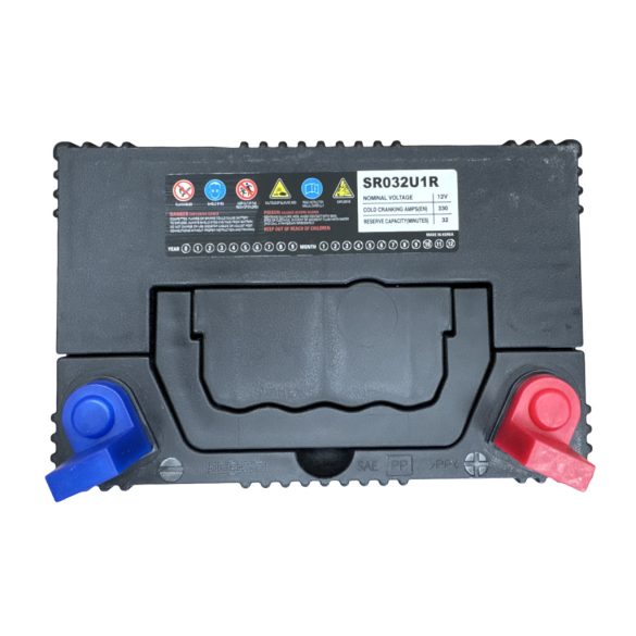 Sebang 32Ah 330A Jobb+ fűnyíró akkumulátor