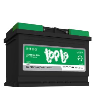 TOPLA AGM START STOP 12V 70AH 760A JOBB+ AKKUMULÁTOR