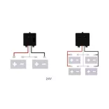 Akkumulátor szimmetrizáló 2 x 12V / 24V - töltés kiegyenlítő
