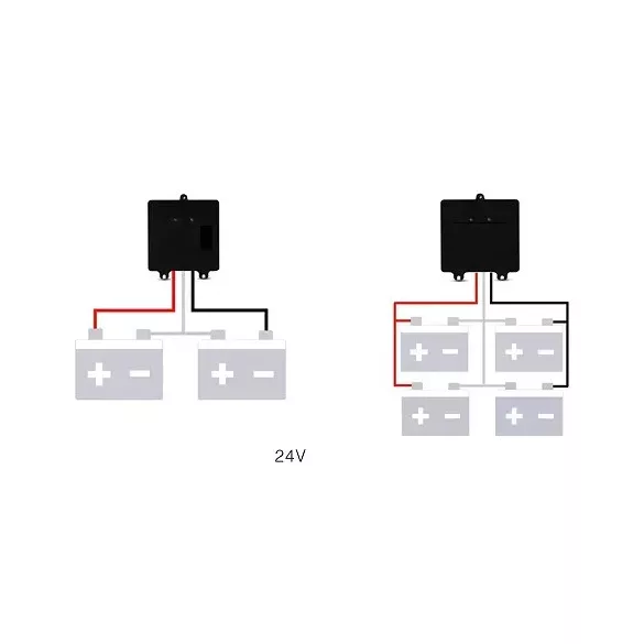 Akkumulátor szimmetrizáló 2 x 12V / 24V - töltés kiegyenlítő