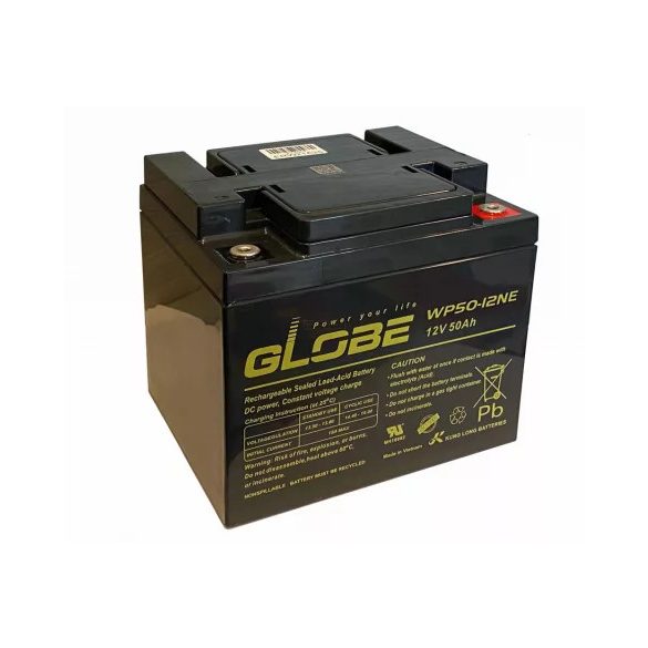Globe 12V 50Ah kerekesszék akkumulátor (WP50-12NE)
