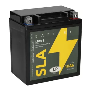 Landport SLA LB10-3 12V 10Ah 160A Jobb+ motor akkumulátor (YB10L-A2, YB10L-B)